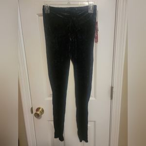 Velour black pants